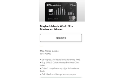 Maybank Islamic World Elite Mastercard Ikhwan